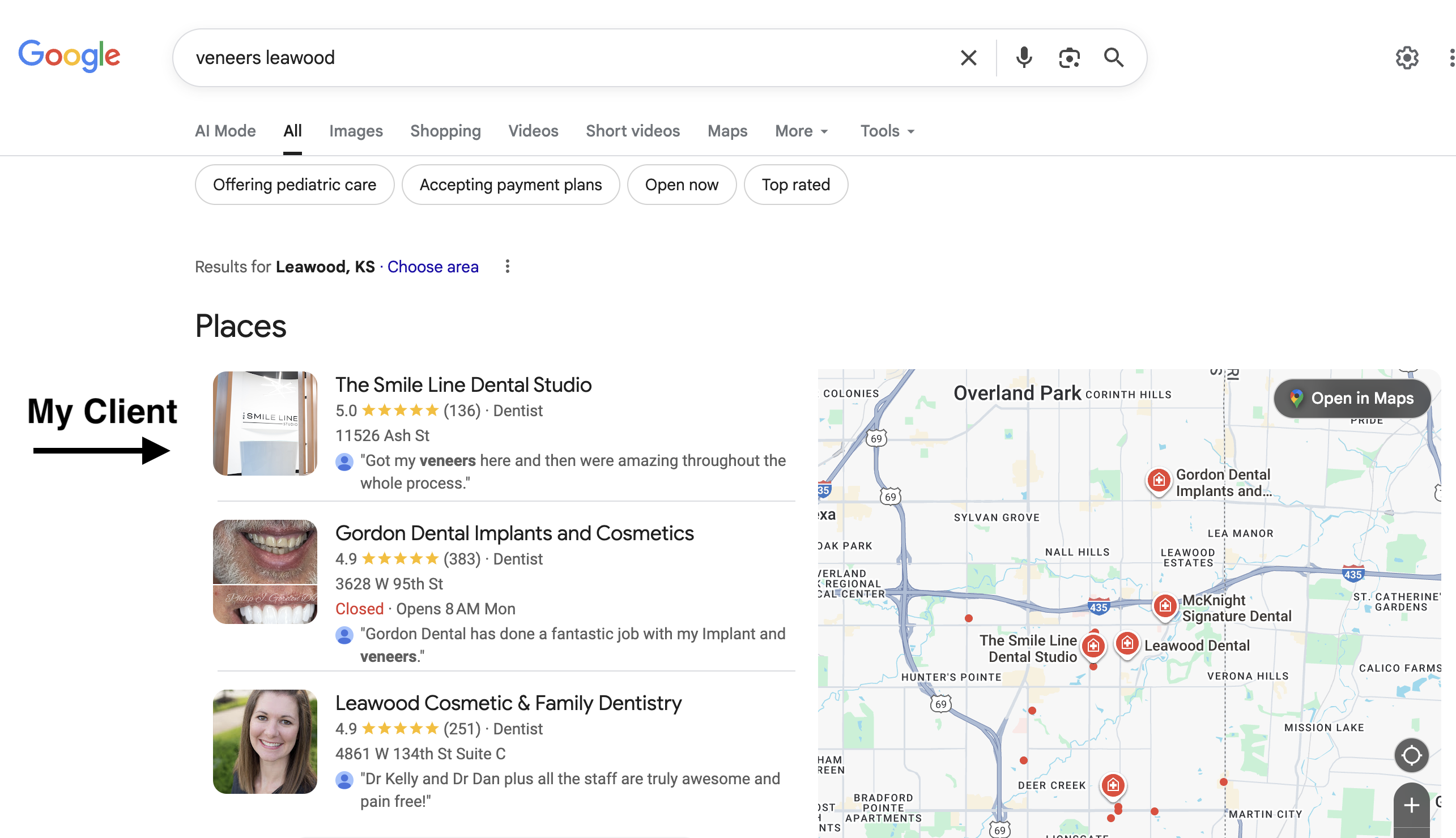 Client ranking screenshot 1